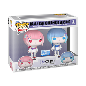 [PRÉ-RESERVA] Funko POP! Re:ZERO − Starting Life in Another World # Ram & Rem (Childhood Version) Exclusivo