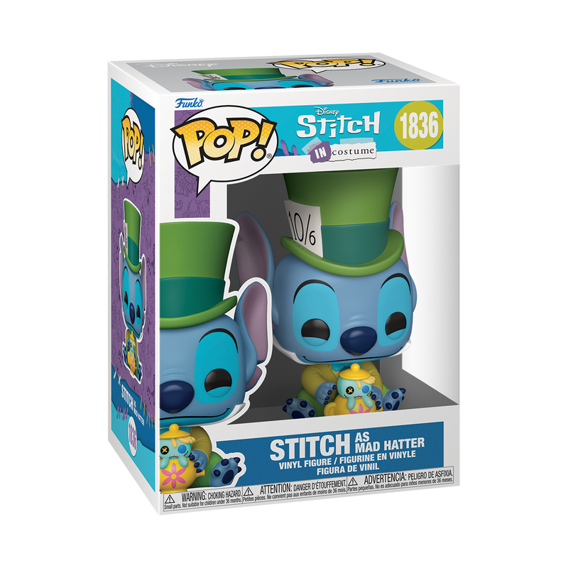 [PRÉ-RESERVA] Funko POP! Lilo & Stitch #1836 Stitch as Mad Hatter