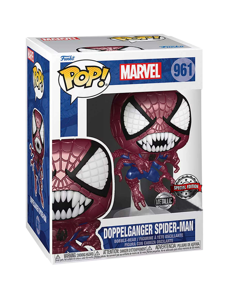 Funko POP! Marvel #961 Spider-Man Doppelganger Metallic Exclusivo