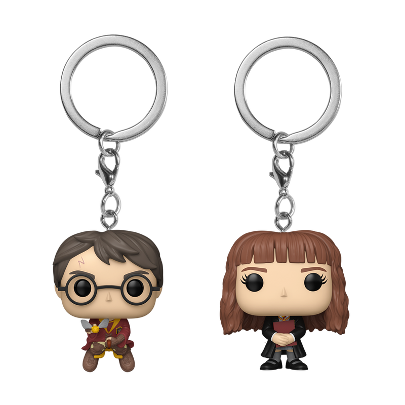 [PRÉ-RESERVA] Funko POP! Keychain Harry Potter # Harry Potter & Hermione Granger Face 2-Pack
