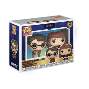 [PRÉ-RESERVA] Funko POP! Keychain Harry Potter # Harry Potter & Hermione Granger Face 2-Pack