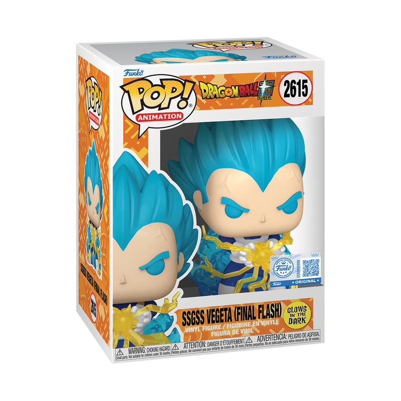 [PRÉ-RESERVA] Funko POP! Dragon Ball Super #2615 SSGSS Vegeta (Final Flash) (Glow) Exclusivo