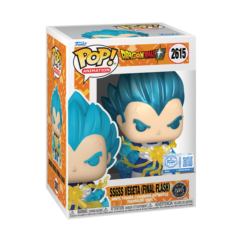 [PRÉ-RESERVA] Funko POP! Dragon Ball Super #2615 SSGSS Vegeta (Final Flash) (Glow) Exclusivo