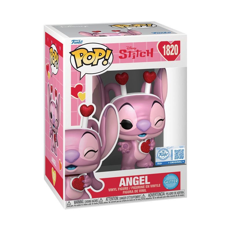[PRÉ-RESERVA] Funko POP! Lilo & Stitch #1820 Angel (Valentine) (Pearlescent) (Glitter) Exclusivo