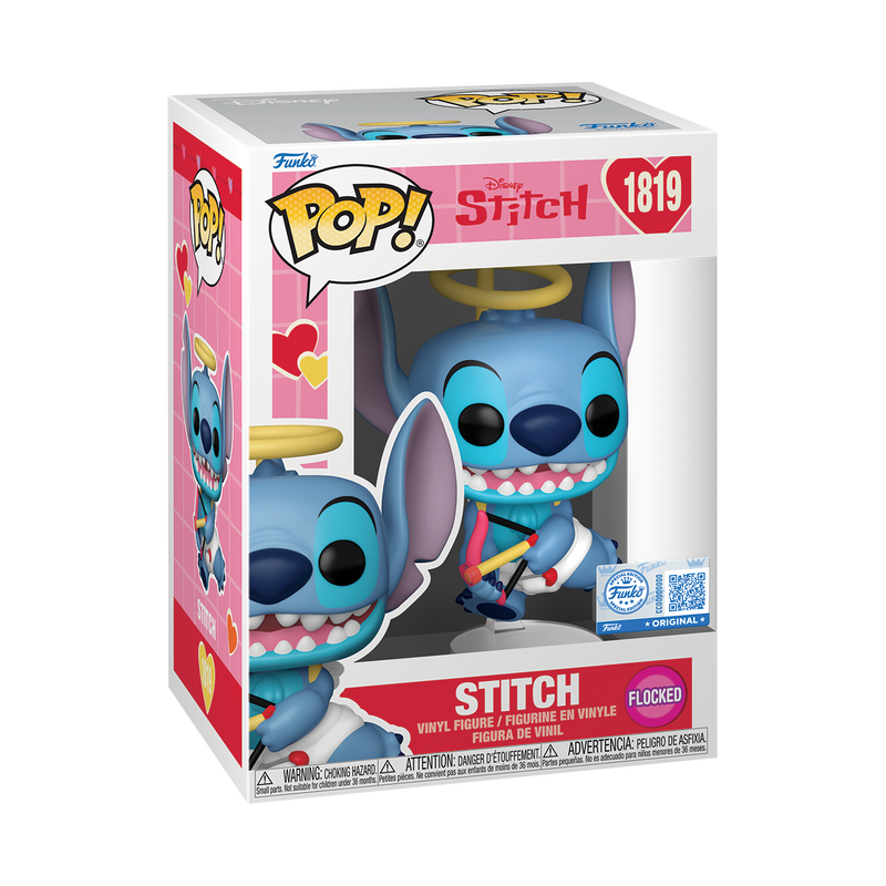 [PRÉ-RESERVA] Funko POP! Lilo & Stitch #1819 Stitch (Valentine) (Flocked) Exclusivo
