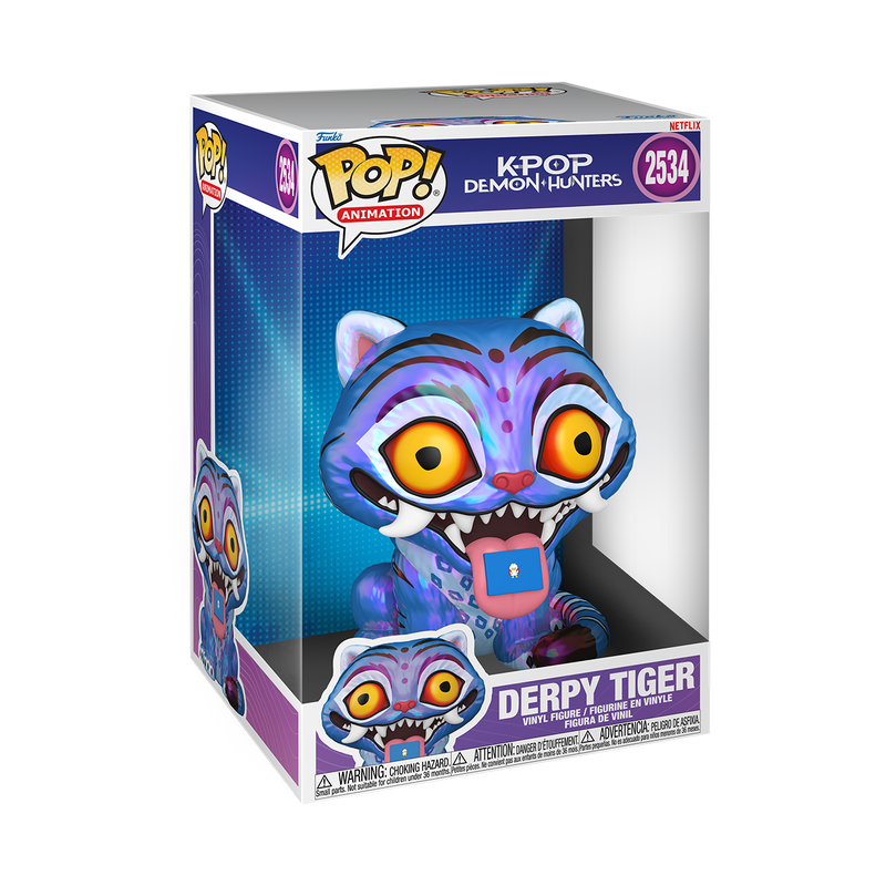 [PRÉ-RESERVA] Funko POP! Jumbo KPop Demon Hunters #2534 Derpy Tiger