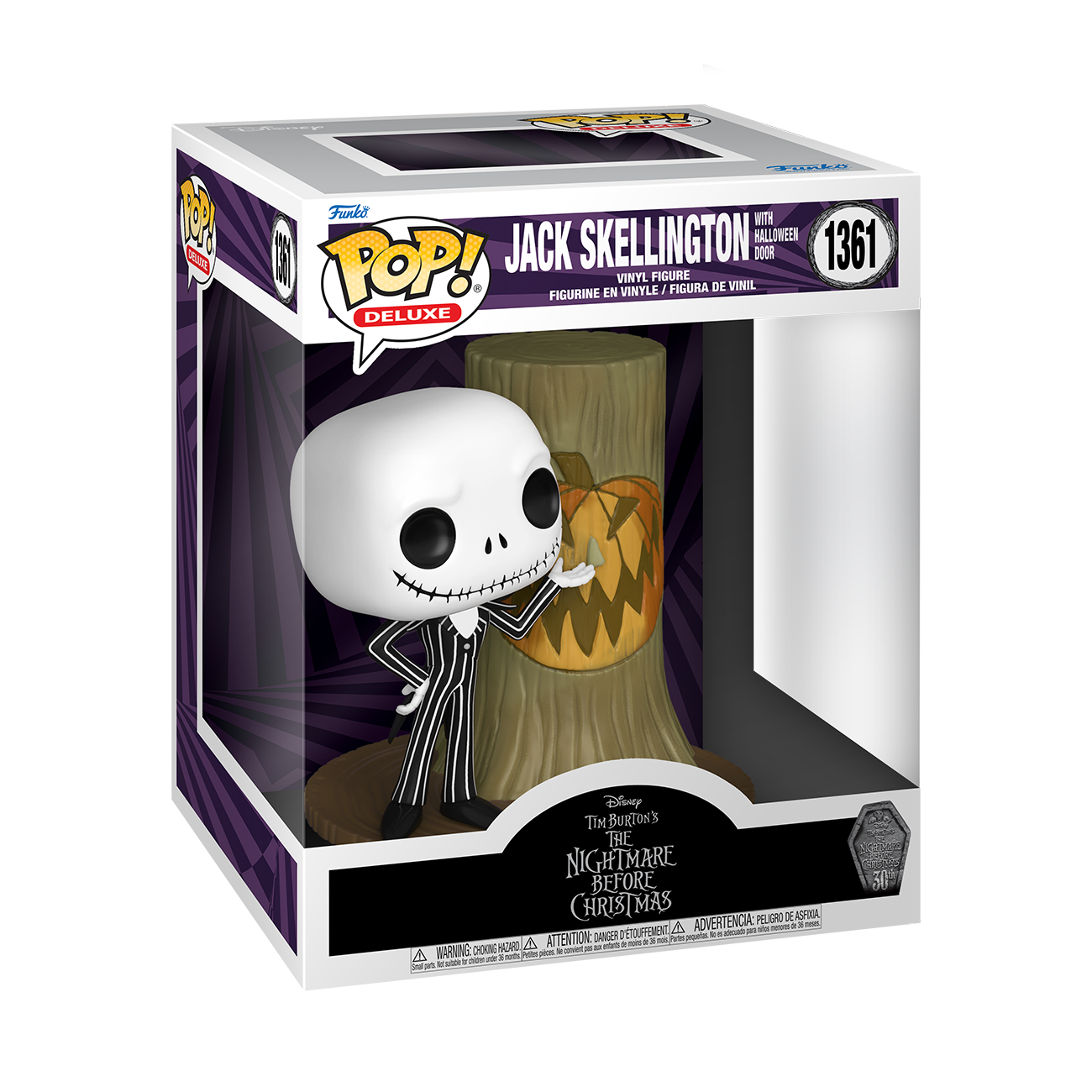 "Funko POP! Disney #1361 Jack Skellington with Halloween Door dentro da caixa original