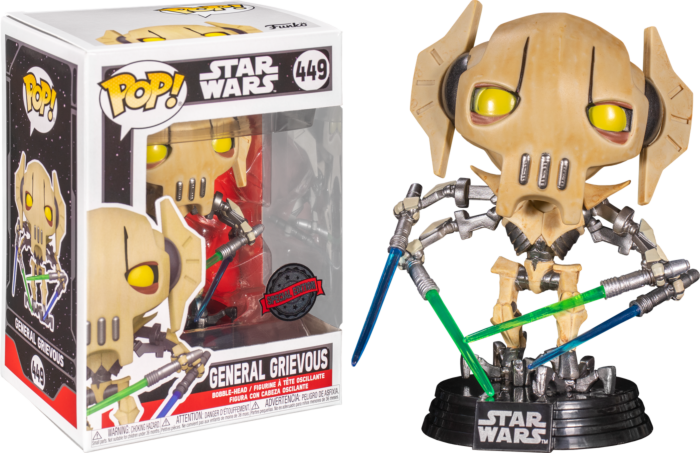Funko POP! Star Wars #449 General Grievous with 4 Lighsabers Exclusivo