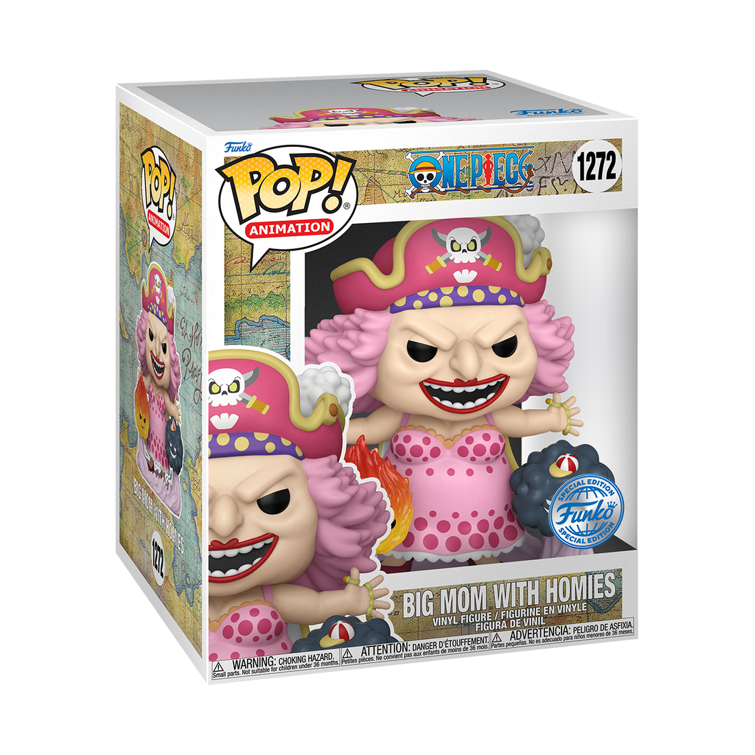 [PRÉ-RESERVA] One Piece Super Sized POP! Animation Vinyl Figure Big Mom w/Homies 15 cm