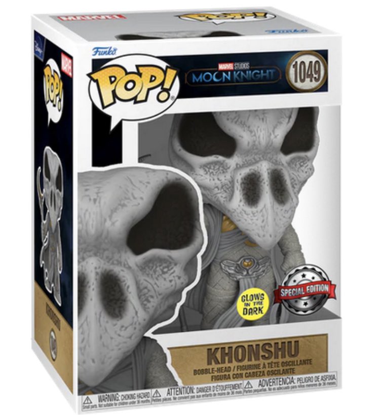 Funko POP! Marvel Moon Knight #1049 Khonshu GITD Exclusivo
