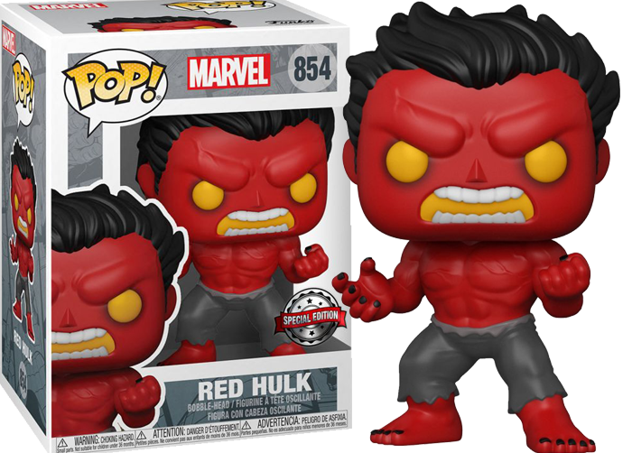 Funko POP! Marvel #854 Red Hulk Exclusivo