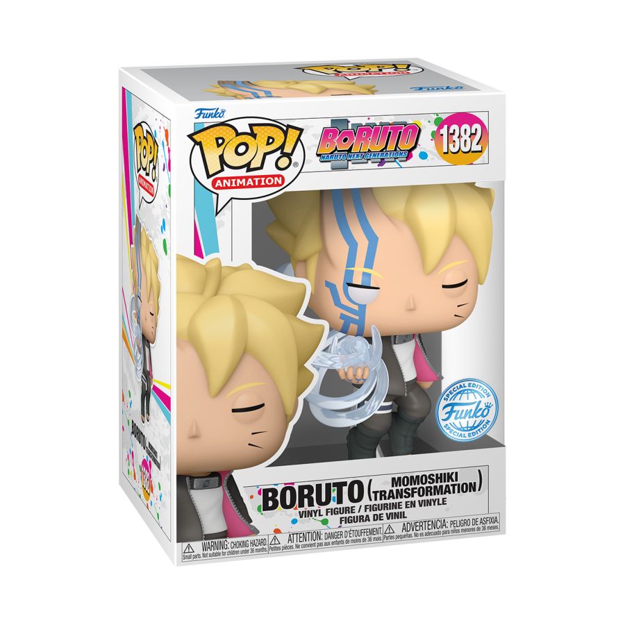 Boruto POP! Animation Vinyl Figure Boruto (Momo Transf) Chase (Glow in the Dark) 9 cm Assortment (6)