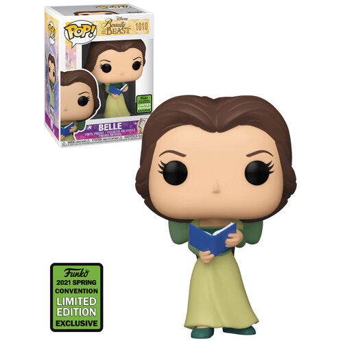 Funko POP! Disney Beauty and The Beast #1010 Belle with Book ECCC Exclusivo