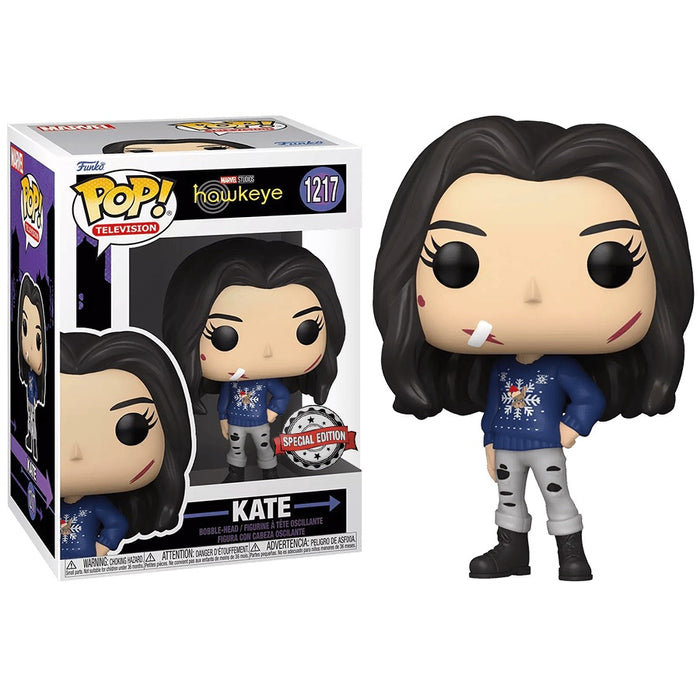 Funko POP! Marvel Hawkeye #1217 Kate Bishop (Christmas Jumper) Exclusivo
