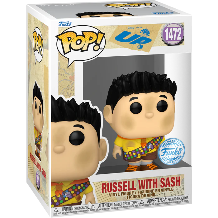 Funko POP! Disney Pixar UP #1472 Russell with Sash Exclusivo