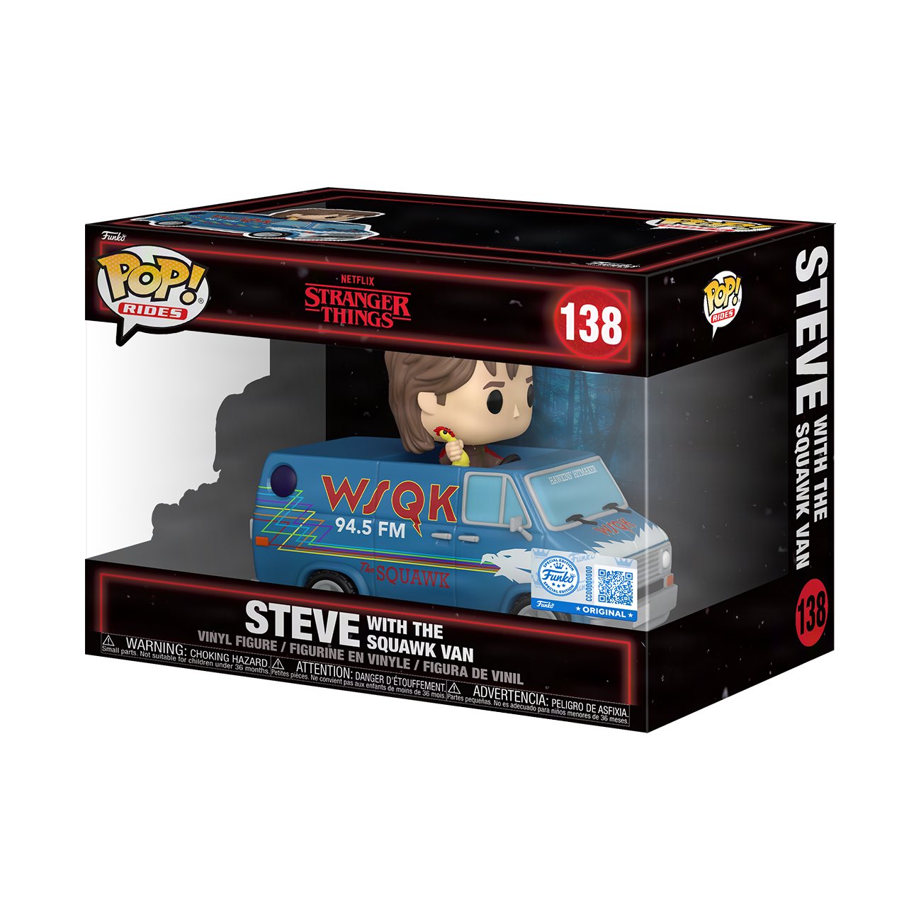 Funko POP! Stranger Things #138 Steve with Squawk Van Exclusivo