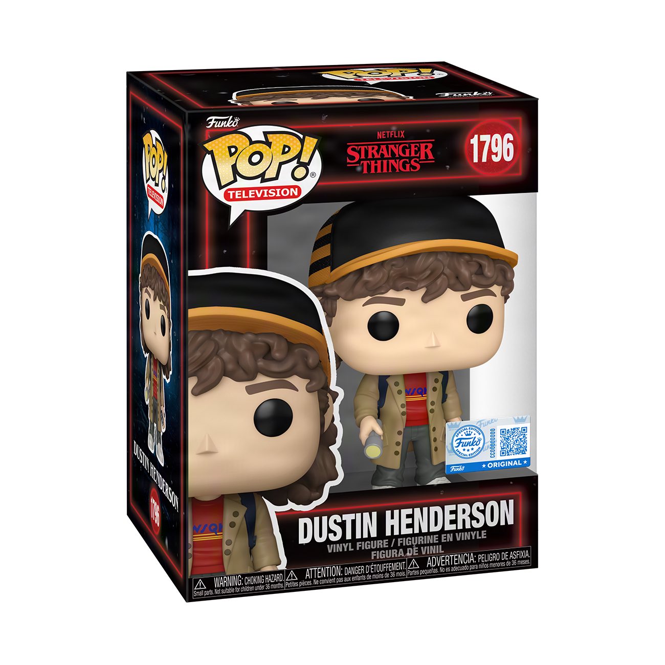 Funko POP! Stranger Things #1796 Dustin Henderson Exclusivo