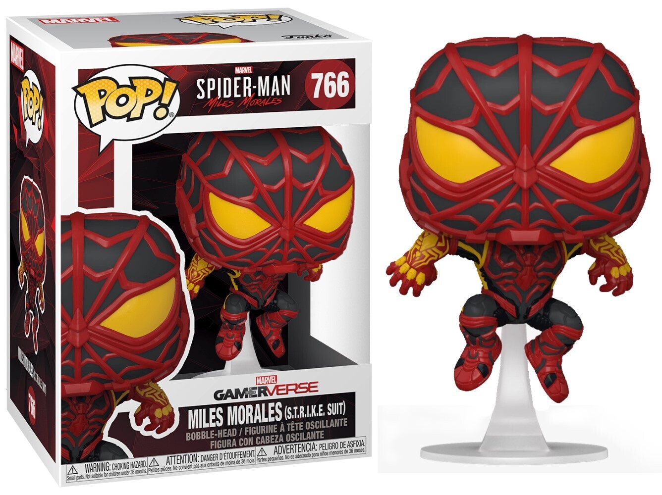 Funko POP! Marvel Spider-Man: Miles Morales #766 Miles Morales (S.T.R.I.K.E. Suit)