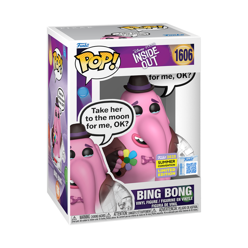 Funko POP! Disney Inside Out #1606 Bing Bong SDCC 2025 Exclusivo