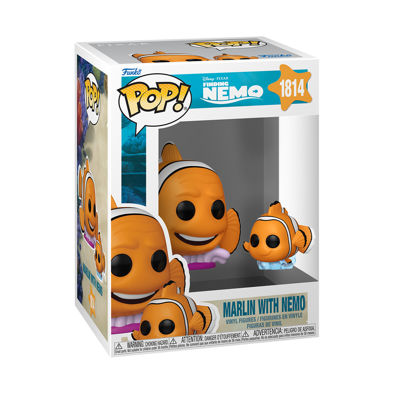 [PRÉ-RESERVA] Funko POP! Pixar Finding Nemo #1814 Marlon with Nemo