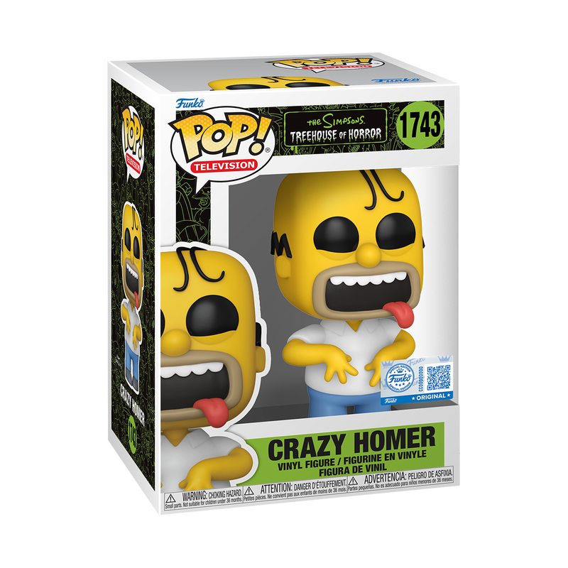 Funko POP! The Simpsons #1743 Crazy Homer Exclusivo