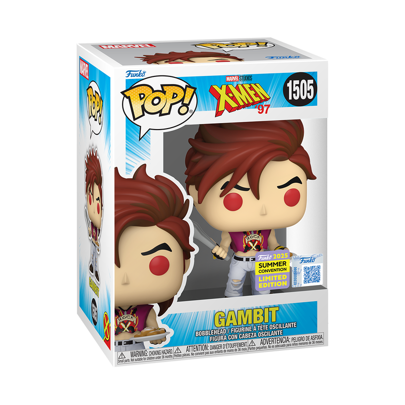 Funko POP! Marvel X-Men ‘97 #1505 Gambit with Beignets SDCC 2025 Exclusivo