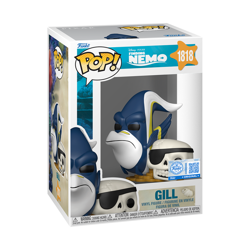 [PRÉ-RESERVA] Funko POP! Pixar Finding Nemo #1818 Gill Exclusivo