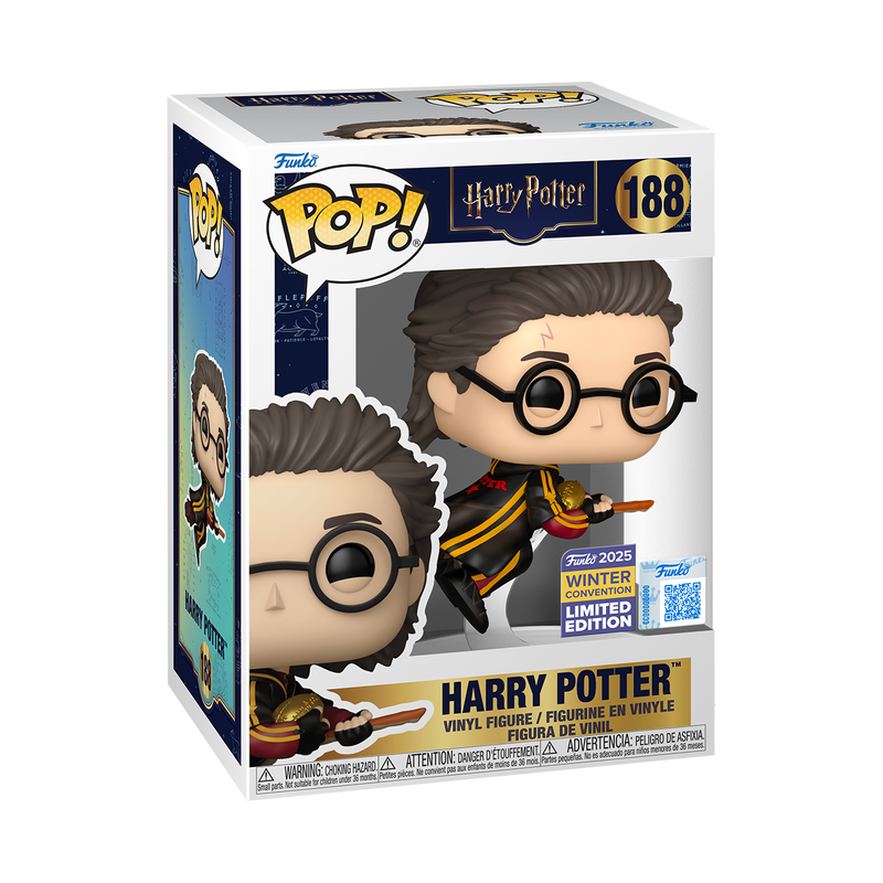 Funko POP! Harry Potter #188  Harry Potter (Quidditch) NYCC 2025 Exclusivo