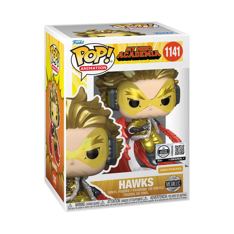Funko POP! My Hero Academia #1141 Hawks Metallic LE3500 Royalty Exclusivo