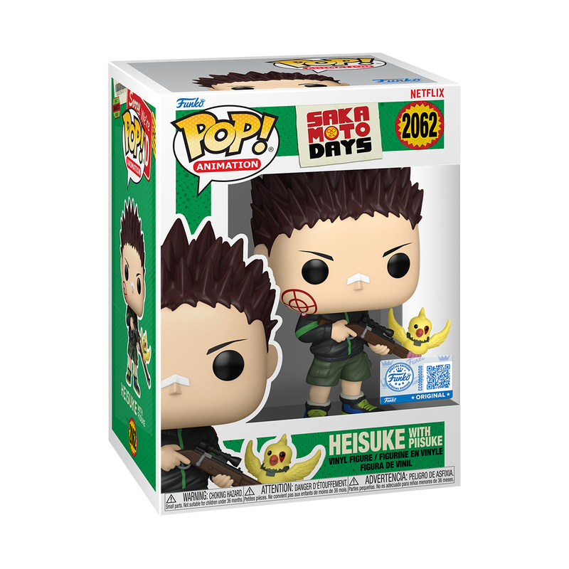 Funko POP! Sakamoto Days #2062 Heisuke with Piisuke Exclusivo