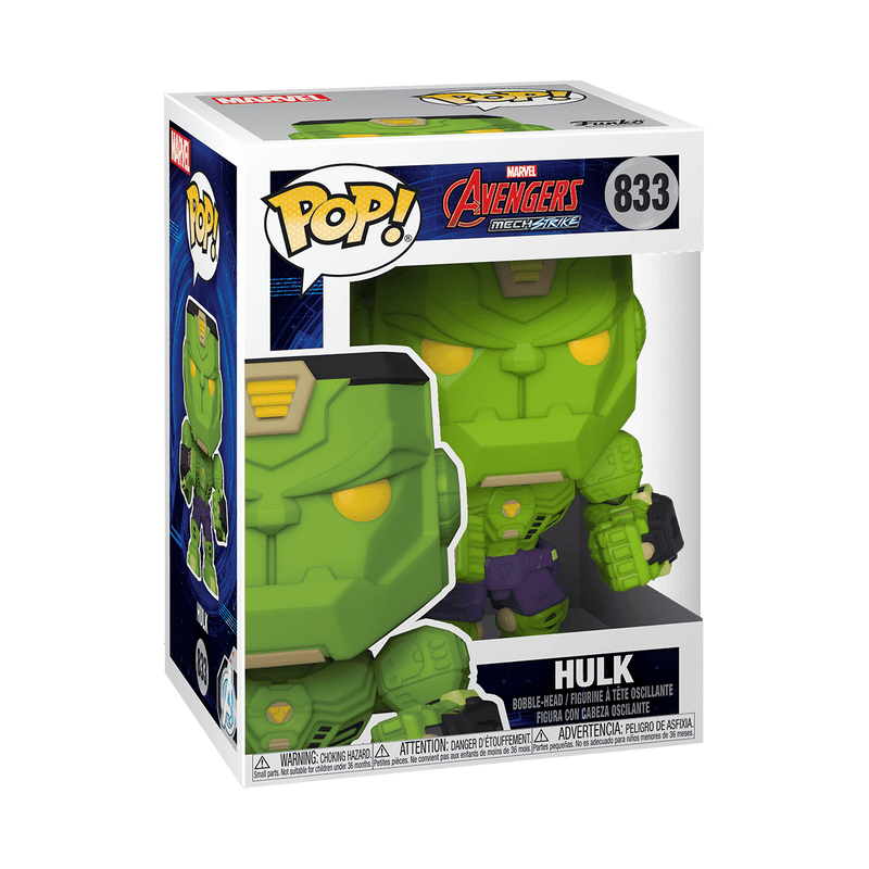 Funko POP! Marvel Avengers Mech Strike #833 Hulk GITD Exclusivo