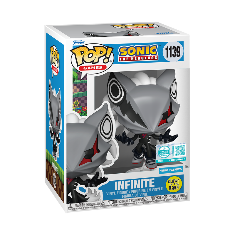Funko POP! Sonic the Hedgehog #1139 Infinite GITD LE9500 Supreme Exclusivo