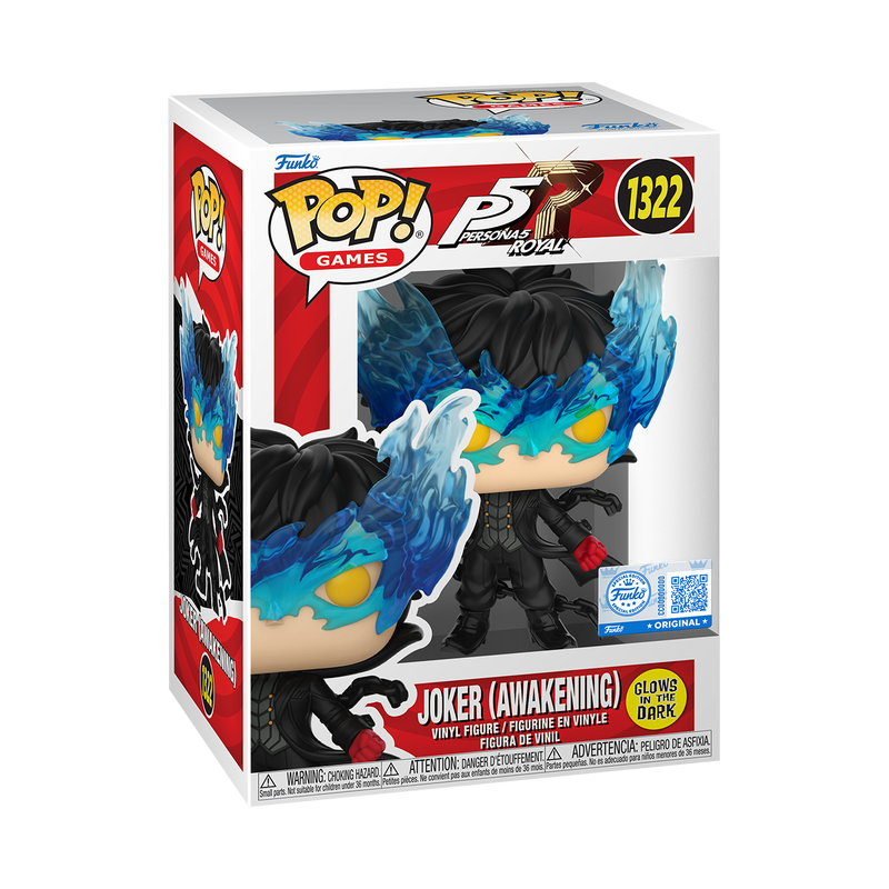 Funko POP! Persona 5 Royal #1322 Joker (Awakening) GITD Exclusivo