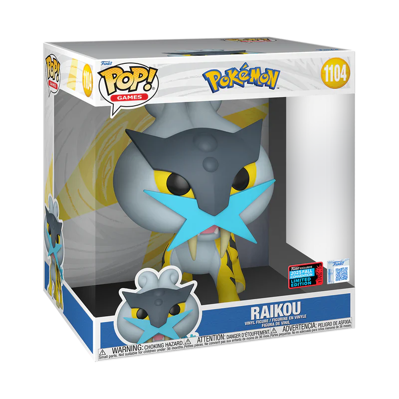 [PRÉ-RESERVA] Funko POP! Pokemon #1104 Raikou NYCC 2025 Exclusivo