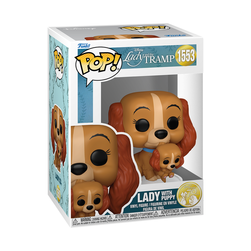 Lady and the Tramp POP! Disney Vinyl Figure Lady w/puppy 9 cm