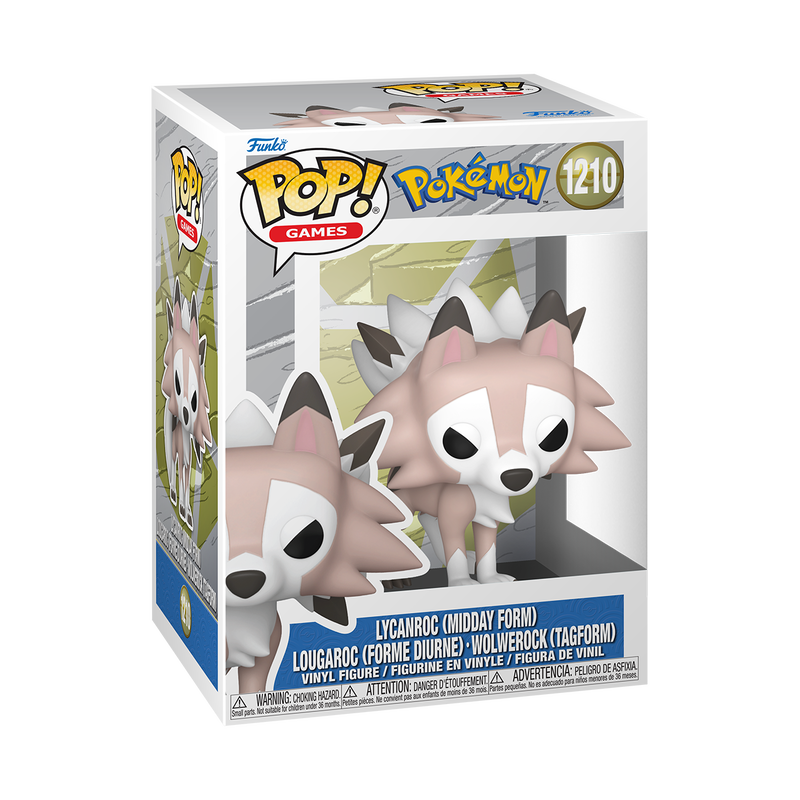 [PRÉ-RESERVA] Funko POP! Pokémon #1210 Lycanroc (Midday Form)