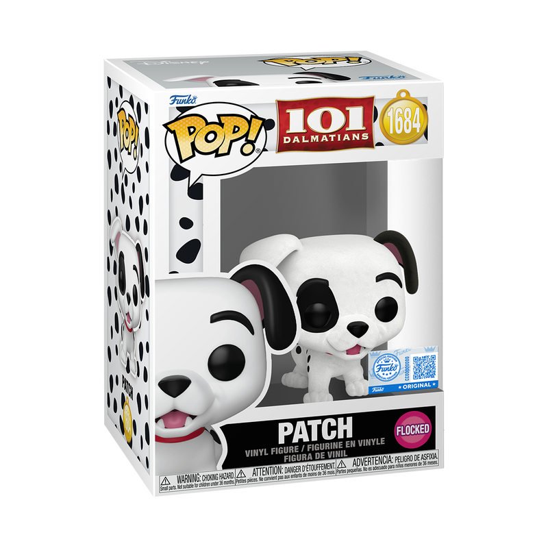 Funko POP! Disney 101 Dalmatians #1684 Patch (Flocked) Exclusivo