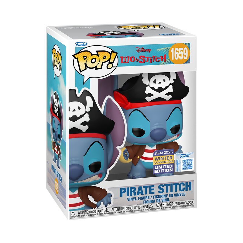 Funko POP! Disney Lilo & Stitch #1659 Pirate Stitch NYCC 2025 Exclusivo