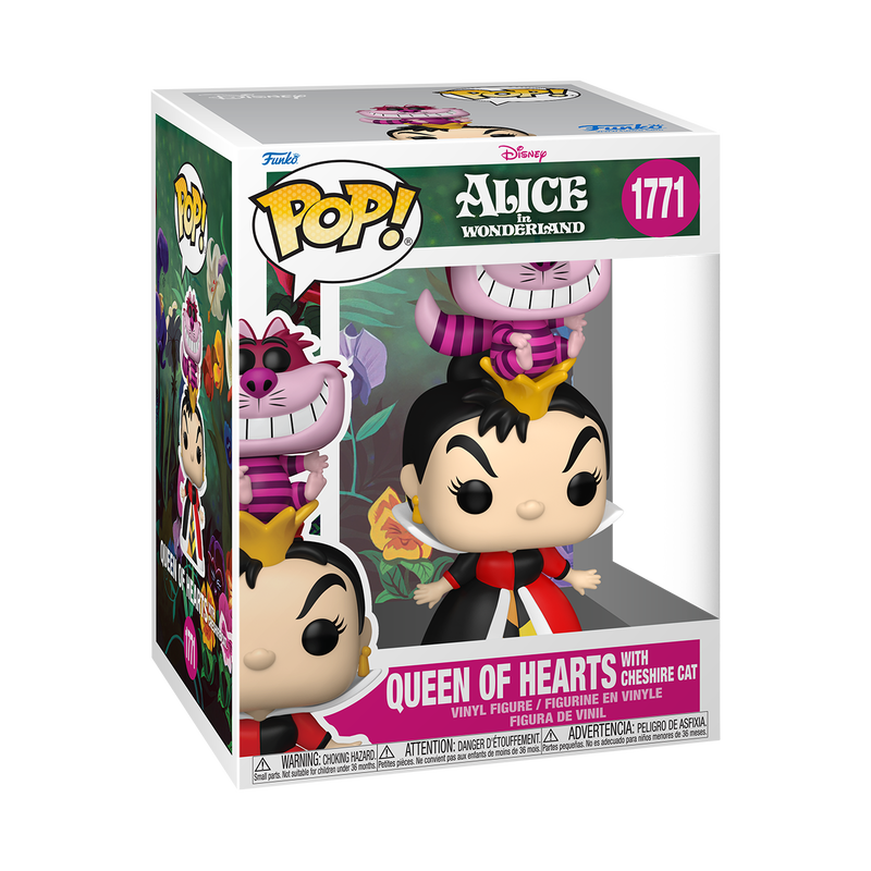 [PRÉ-RESERVA] Funko POP! Disney Alice in Wonderland #1771 Queen of Hearts with Cheshire Cat