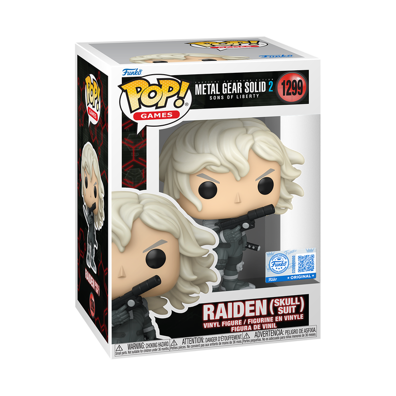 [PRÉ-RESERVA] Funko POP! Metal Gear Solid 2: Sons of Liberty #1299 Raiden (Skull Suit) Exclusivo