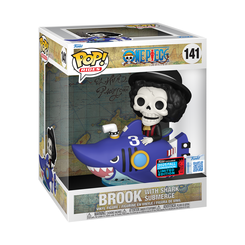 Funko POP! One Piece #141 Brook with Shark Submerge NYCC 2025 Exclusivo