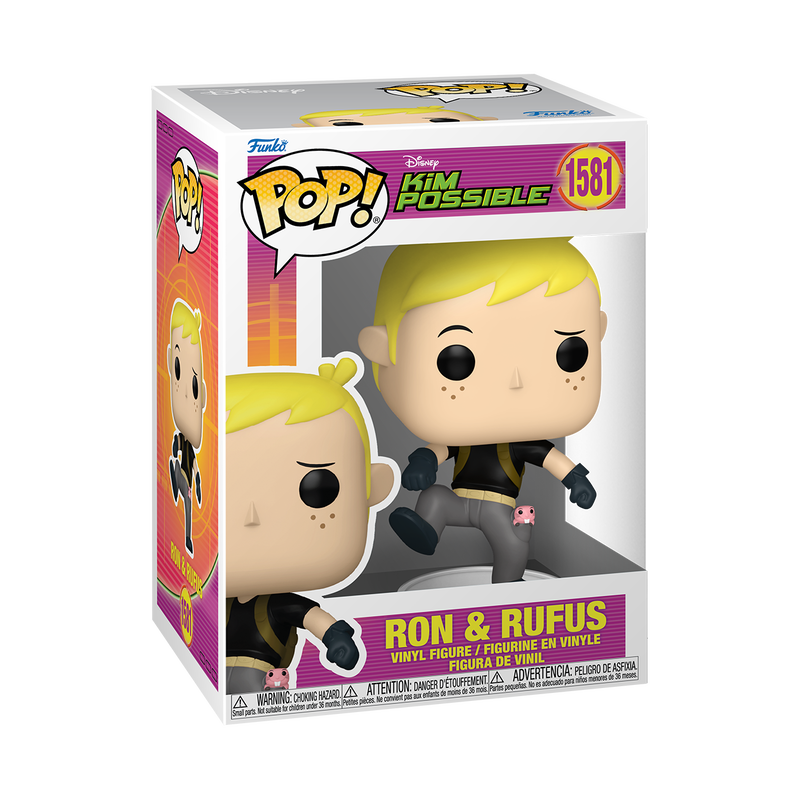 Kim Possible POP! Vinyl Figure Ron w/Rufus 9 cm