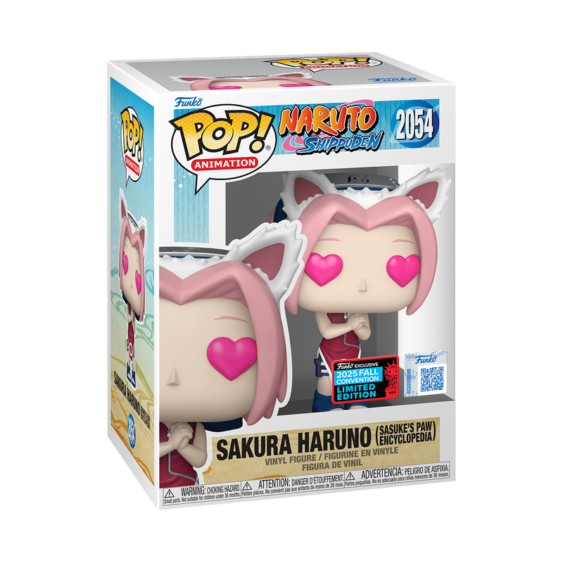 Funko POP! Naruto: Shippuden #2054 Sakura Haruno (Sasuke's Paw Encyclopedia) NYCC 2025 Exclusivo