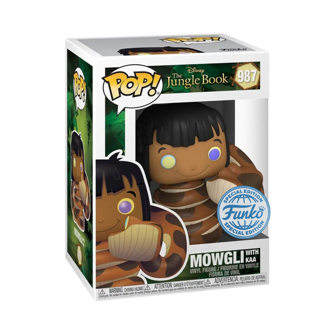 Funko POP! Disney The Jungle Book #987 Mowgli with Kaa Exclusivo