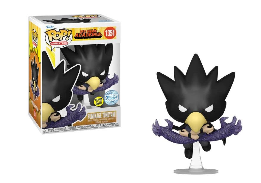 Funko POP! My Hero Academia #1351 Fumikage Tokoyami (Fallen Angel) GITD Exclusivo
