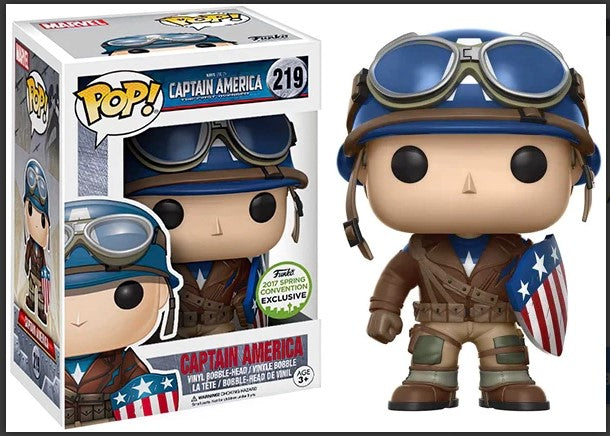 Funko Pop! Marvel #219 Captain America First Avenger ECCC 2019 Exclusivo