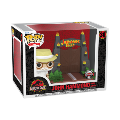 Funko POP! Jurassic Park #30 John Hammond with Gates Exclusivo