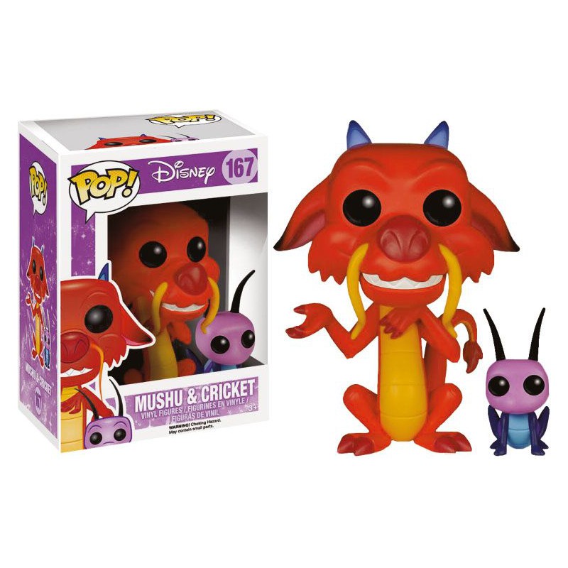 Funko POP! Disney Mulan #167 Mushu & Cricket