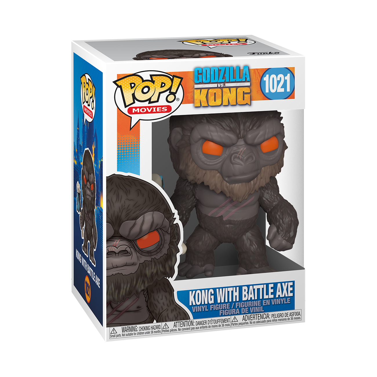 Funko POP! Godzilla vs. Kong #1021 Kong with Battle Axe (Caixas Danificadas)
