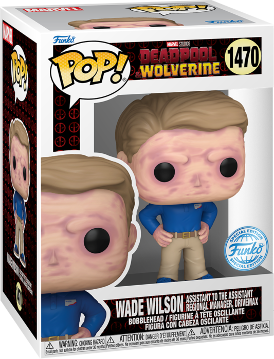 Funko POP! Marvel Deadpool & Wolverine #1470 Wade Wilson Assistant to the Assistant Regional Manager, DriveMax Exclusivo